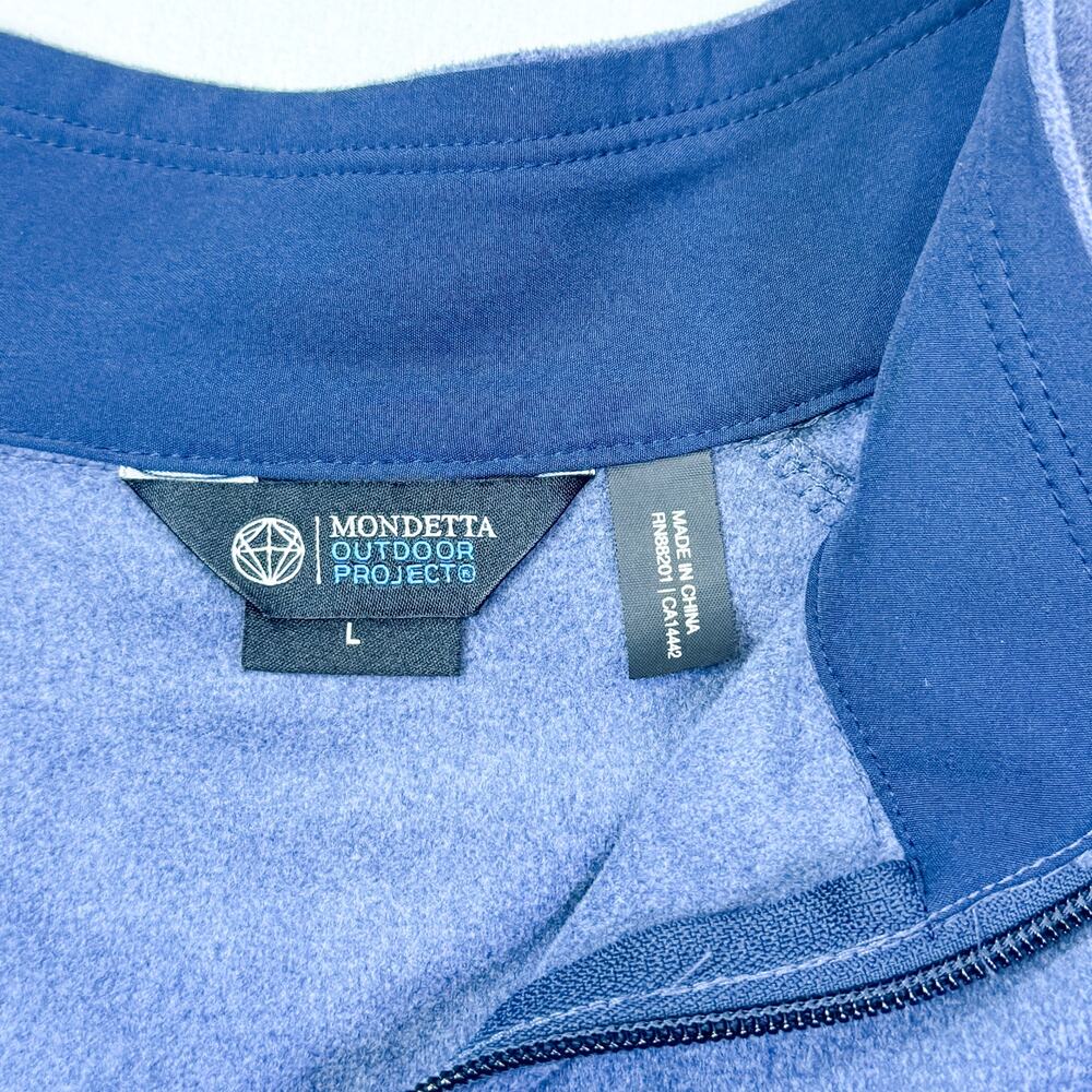 Mondetta Blue Quarter-Zip Pullover - Size Large - image 6